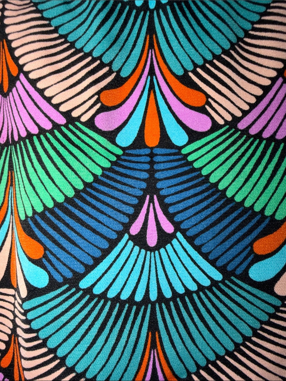 Molly Bracken Teal Multi-Color Bow-Shoulder Sleeveless Top size small - Picture 7 of 11